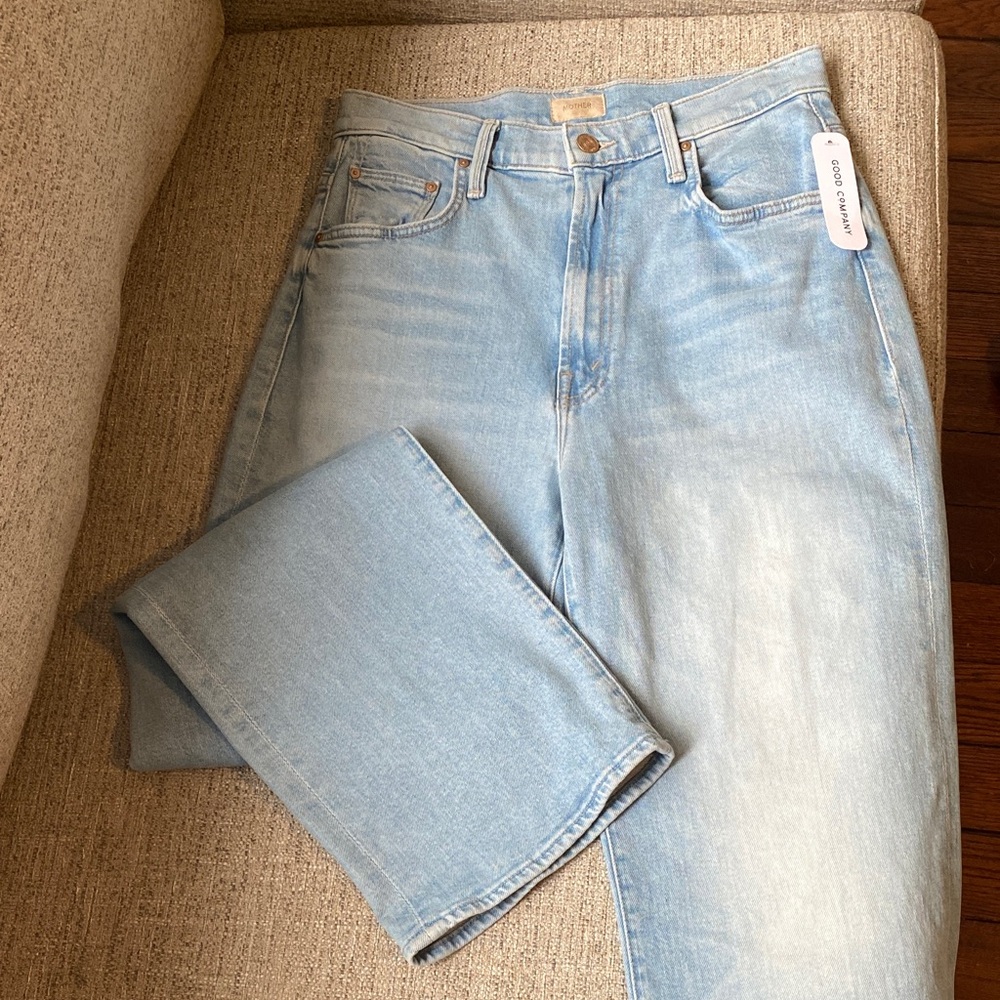 MOTHER Rambler Zip Flood in Cherie Cherie. Size 27. NWT